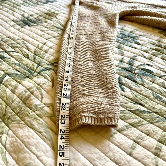 Style & Co. Taupe Patterned Long Cardigan - Picture 4 of 7